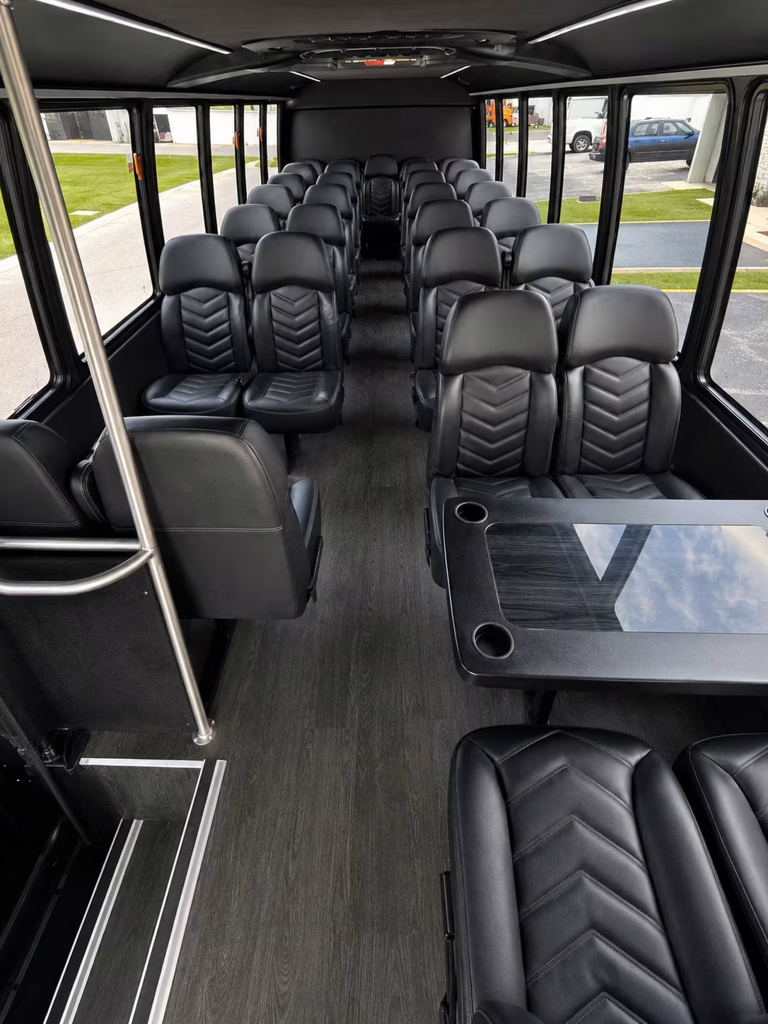 15 passenger minibus inside