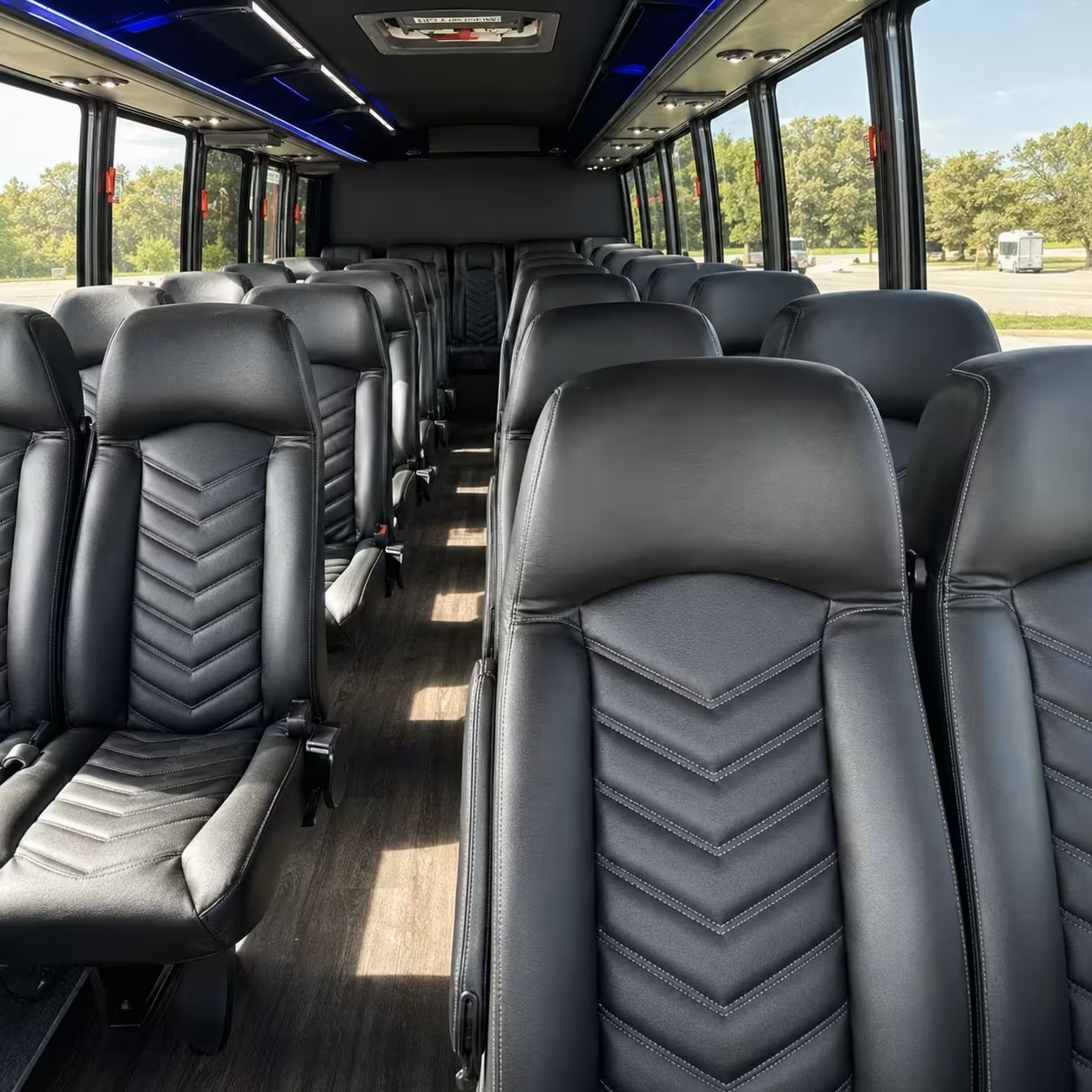 25 passenger minibus inside