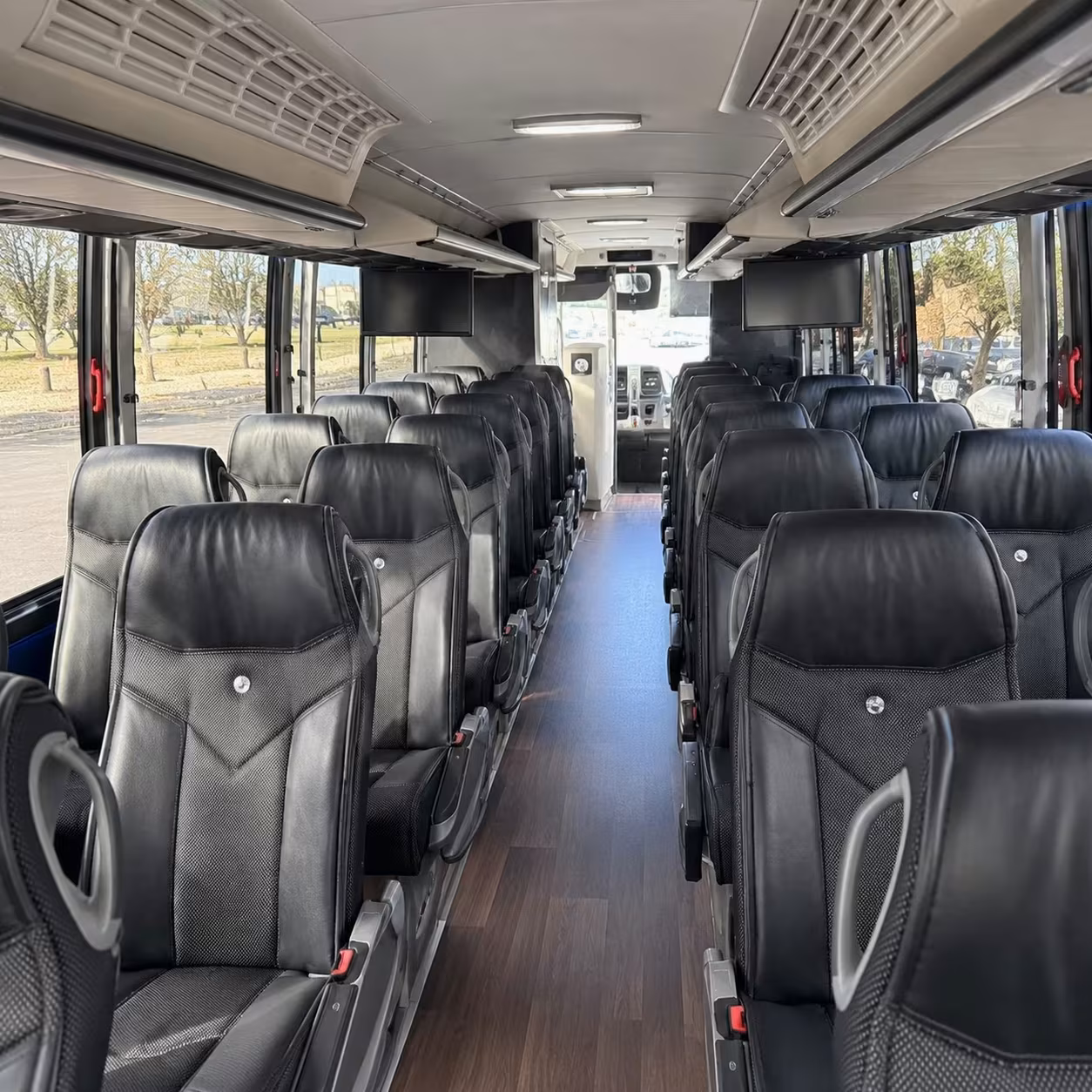 missouri city charter bus rental interior